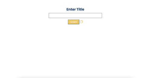 Title Case Converter
